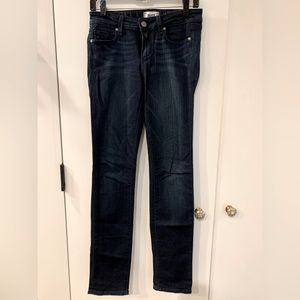 Paige Jeans Denim Skyline Straight Petite Midlake Wash Size 27